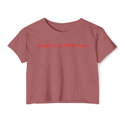 Hu$tle & Motivate Crop T